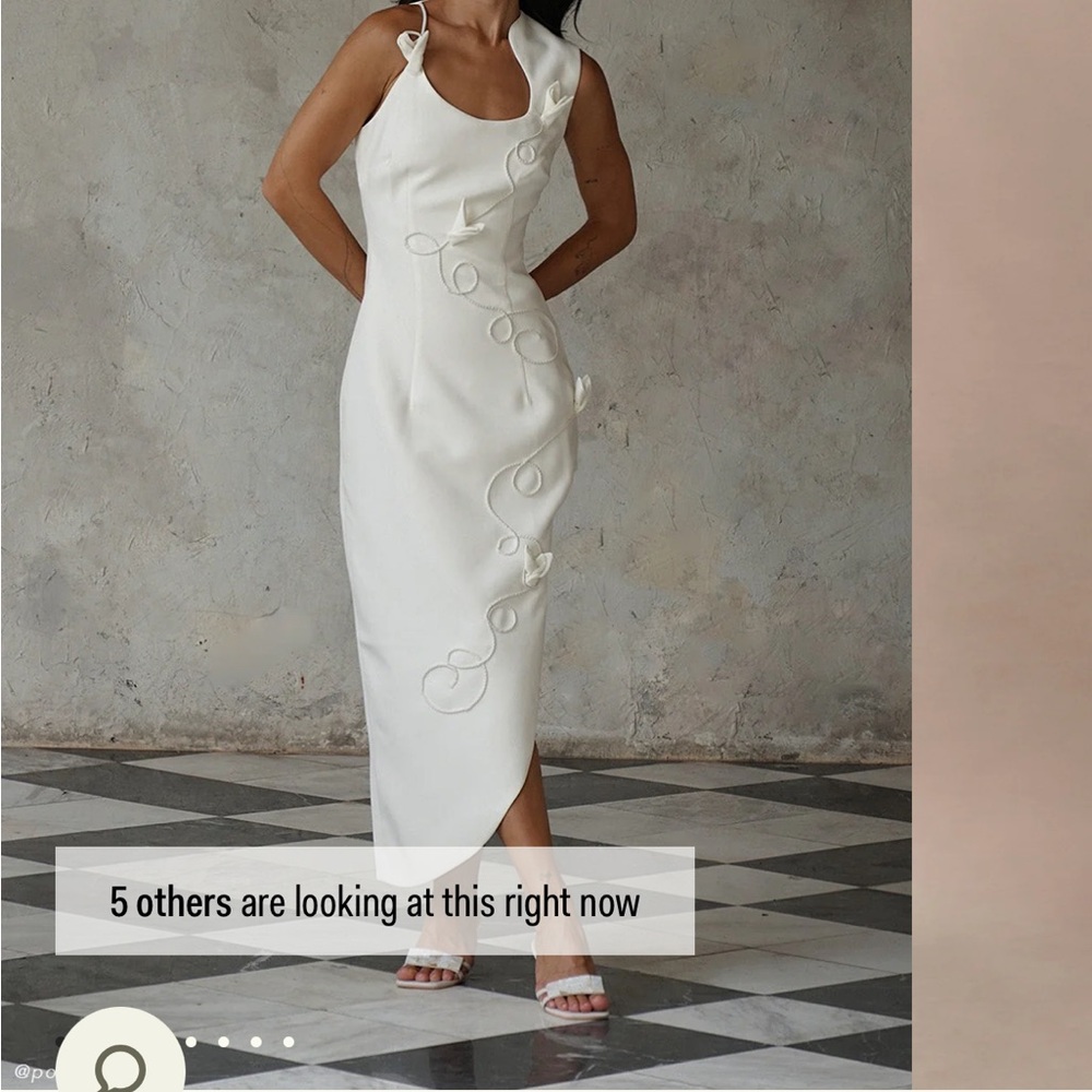 Meshki One Shoulder White Dress